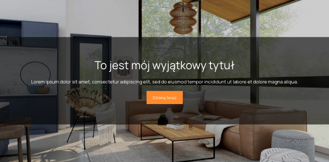 Marginesy boczne "0" - elementy umieszczone w sekcji zajmują całą szerokość sekcji.